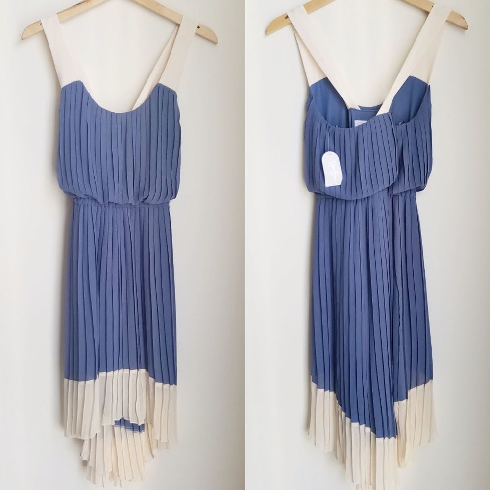 SOLD! JESSICA SIMPSON Hi-Lo Pleated Dress NWT - Picture 5 of 8